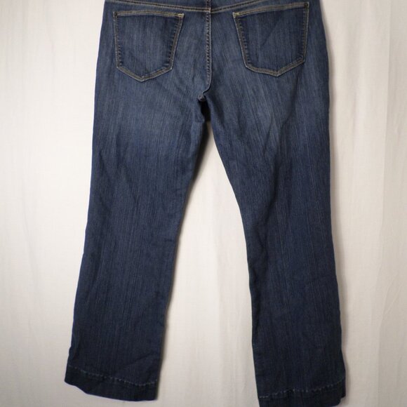 Old Navy 'The Flirt' Womens Dark Blue Denim Jeans Sz 14 Regular - Picture 10 of 12